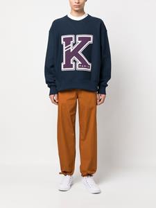 Kenzo Sweater met logo applicatie - Blauw