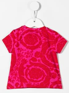 Versace Kids T-shirt met barokprint - Roze