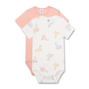 Sanetta Bodysuit Twin Pack Giraffe off white /pink