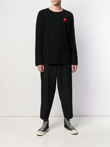 Comme Des Garçons Play Trui met logopatch - Zwart