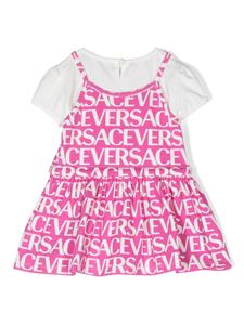 Versace Kids Gelaagde jurk - Roze