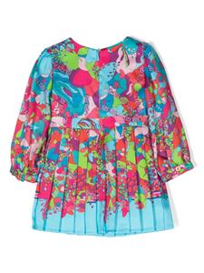 Versace Kids x Dua Lipa jurk met print - Blauw