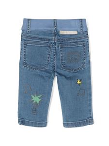 Stella McCartney Kids Jeans met grafische print - Blauw