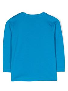 Moschino Kids Katoenen T-shirt - Blauw