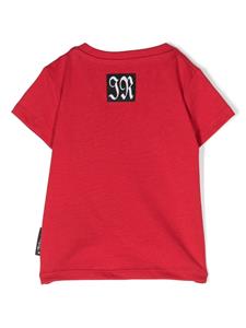 John Richmond Junior T-shirt met geborduurd logo - Rood