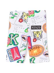 Kenzo Kids Legging met print - Wit