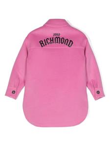 John Richmond Junior Shirtjack met geborduurd logo - Roze