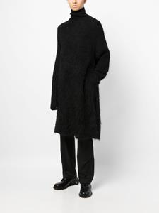 Yohji Yamamoto Trui met hoge hals - Zwart