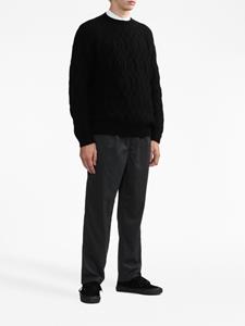 Comme Des Garçons Homme Trui met geometrisch patroon - Zwart