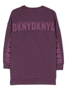 Dkny Kids Sweaterjurk met logoprint - Paars