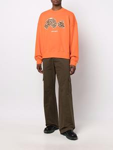 Palm Angels Sweater met luipaardprint - Oranje