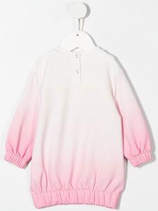Monnalisa Sweaterjurk met kattenprint - Roze
