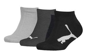 Puma 3-pack kinder sneaker sokken - zwart