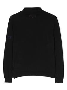 PUCCI Junior logo-embroidered wool jumper - Zwart