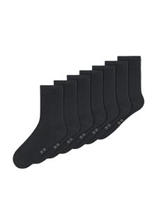 Name it 7-pack kinder sokken - zwart