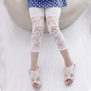 Kidsyuan Kid Baby Girl's Lace Tight Legging Pants Comfy Capri Summer
