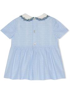 Gucci Kids Popeline jurk - Blauw