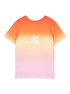 Givenchy Kids T-shirt met kleurverloop - Oranje