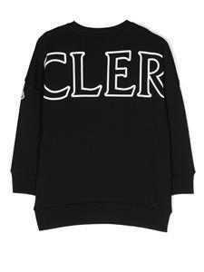 Moncler Enfant Sweaterjurk met logoprint - Zwart