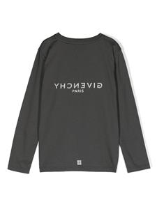 Givenchy Kids T-shirt met logoprint - Grijs