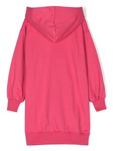 Moschino Kids Sweaterjurk met logopatch - Roze