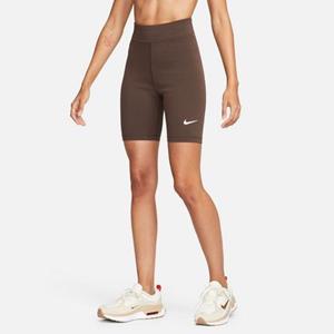 Nike Sportswear Classics bikershorts met hoge taille voor dames (20 cm) - Bruin