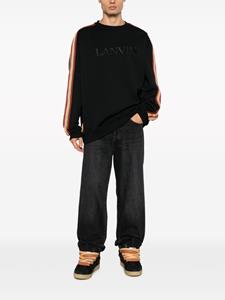 Lanvin T-shirt verfraaid met kant - Zwart