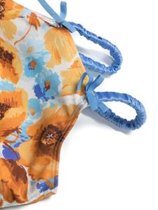 ZIMMERMANN Kids Bikini met bloemenprint - Geel
