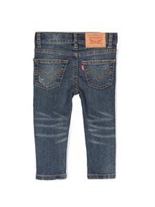 Levi's Kids Jeans met gescheurd detail - Blauw