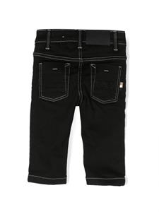 BOSS Kidswear Jeans met contrasterend stiksel - Zwart
