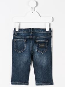 Dolce & Gabbana Kids Jeans met vijf zakken - Blauw