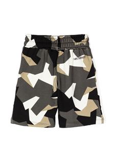 Neil Barrett Kids Shorts met camouflageprint - Grijs