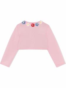 Dolce & Gabbana Kids Vest met bloemenapplicatie - Roze