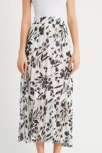 Robin-Collection Bloemen print lange rok m34833