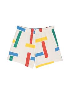 Bobo Choses Shorts met geometrische print - Wit