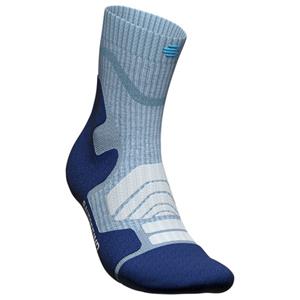 Bauerfeind Sports  Women's Outdoor Merino Mid Cut Socks - Wandelsokken, grijs/blauw
