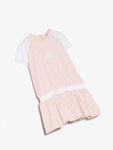 Moncler Enfant T-shirtjurk verfraaid met logo - Roze