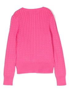 Ralph Lauren Kids Vest met geborduurd logo - Roze
