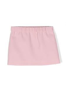 Elisabetta Franchi La Mia Bambina logo-embellished bow-detail skirt - Roze