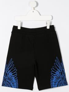 Marcelo Burlon County Of Milan Kids Trainingsshorts met vleugelprint - Zwart