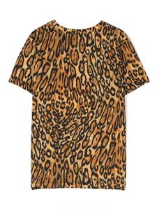Moschino Kids Shirt met luipaardprint - Bruin