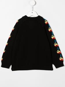 Stella McCartney Kids Intarsia trui - Zwart