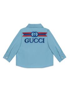 Gucci Kids T-shirt met GG-logo - Blauw