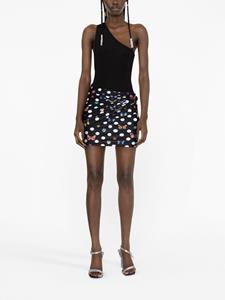 Versace x Dua Lipa mini-rok met vlinderprint - Zwart