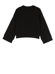 Moncler Enfant Sweater met logopatch - Zwart