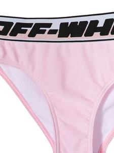 Off-White Kids Bikini met logoprint - Roze