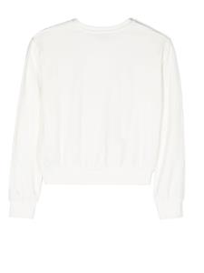 Moschino Kids Sweater met kettingprint - Wit