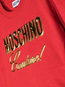 Moschino Kids Sweater met logoprint - Rood
