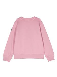 Moncler Enfant Sweater met geborduurd logo - Roze