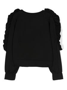 Miss Blumarine Sweater met logoprint - Zwart